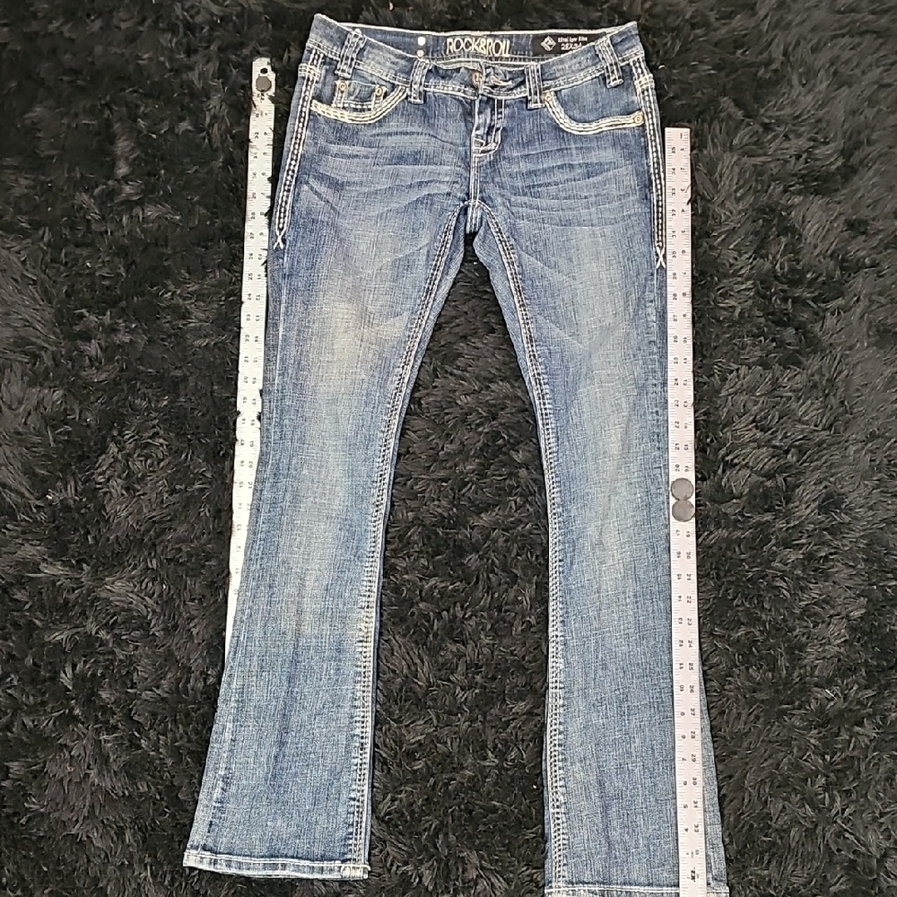 Cowgirl, Western, Classic, Casual, Denim, Jean, Horse, Flare, Lowrise, Girl, Y2k